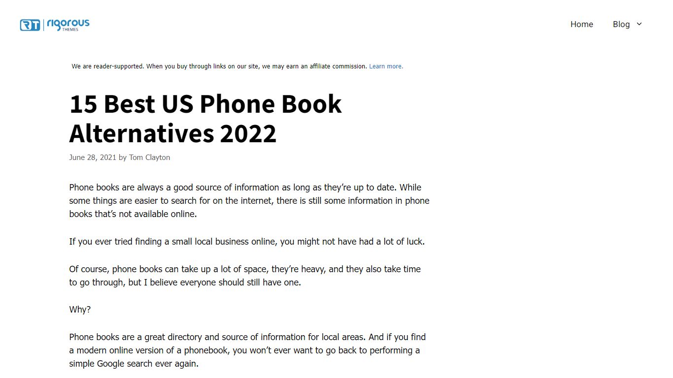 15 Best US Phone Book Alternatives 2022 - Rigorous Themes